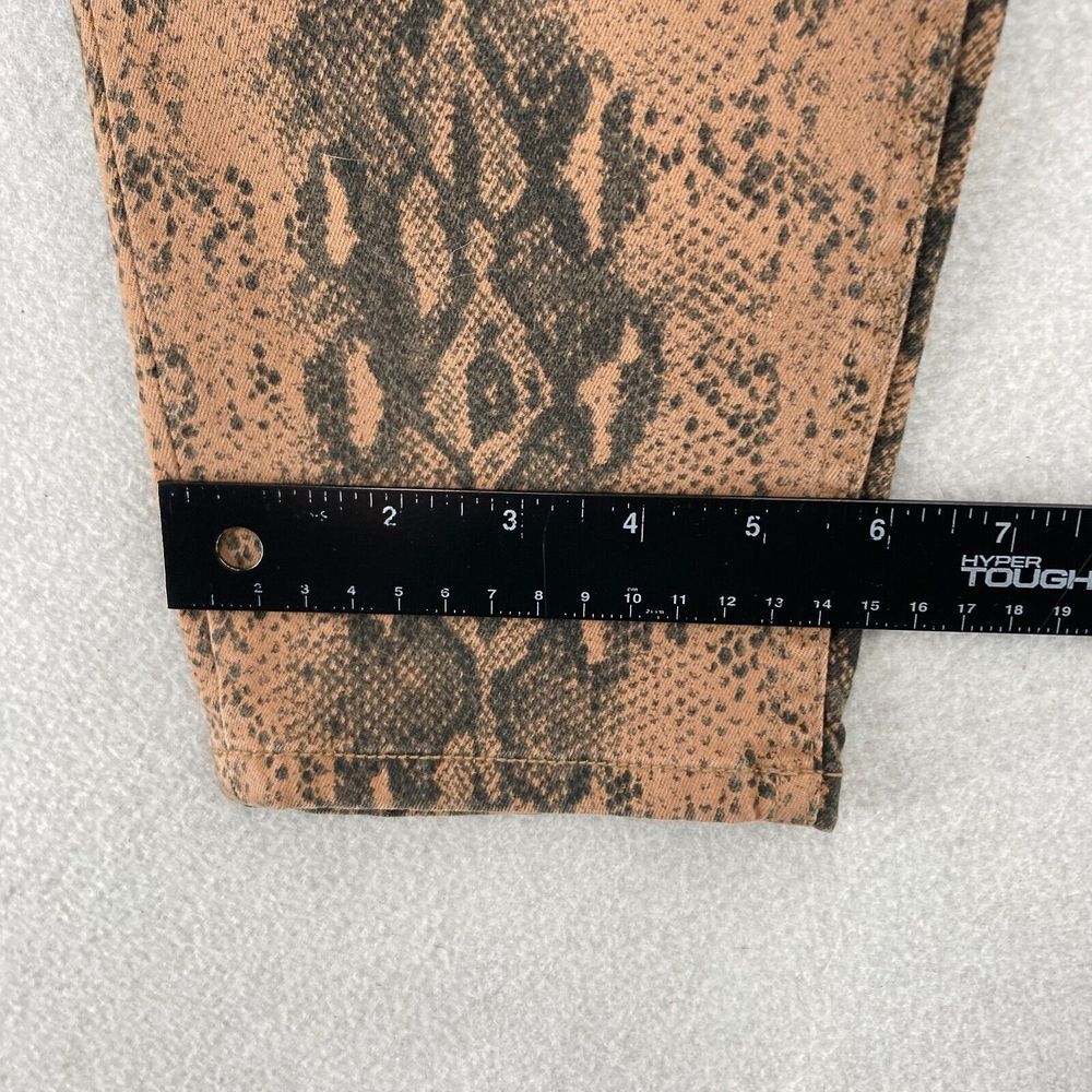 Kensie Jeans The Effortless Ankle Women's 12/31 Brown Stretch Denim Snakeskin - Picture 10 of 13